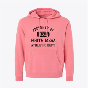 White Mesa Utah Athletic Dept Pigment-Dyed Hoodie