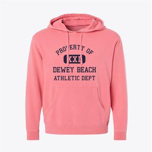 Dewey Beach Delaware Athletic Dept Pigment-Dyed Hoodie