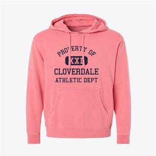 Cloverdale Oregon Athletic Dept Pigment-Dyed Hoodie