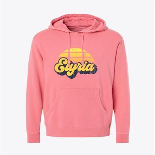 Elyria Ohio Sublime Sunset Pigment-Dyed Hoodie
