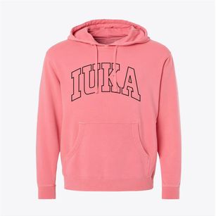Iuka Illinois Trendy Block Pigment-Dyed Hoodie