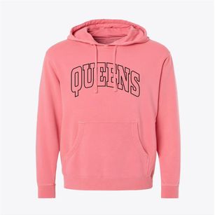 Queens New York Trendy Block Pigment-Dyed Hoodie