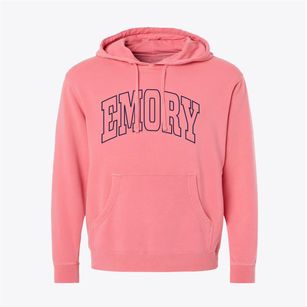 Emory Texas Trendy Block Pigment-Dyed Hoodie