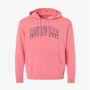 Louisville Nebraska Trendy Block Pigment-Dyed Hoodie