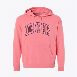 Memphis Tennessee Trendy Block Pigment-Dyed Hoodie