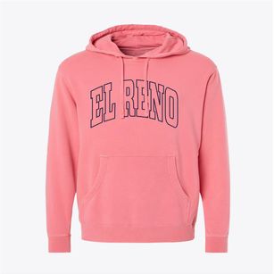El Reno Oklahoma Trendy Block Pigment-Dyed Hoodie