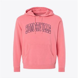 Somerville Massachusetts Trendy Block Pigment-Dyed Hoodie