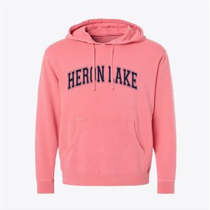 Heron Lake Minnesota Varsity Pigment-Dyed Hoodie