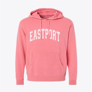Eastport Maine Varsity Pigment-Dyed Hoodie