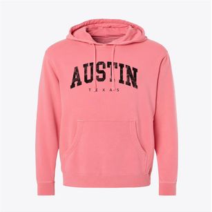 Austin Texas Urban Vibe Pigment-Dyed Hoodie