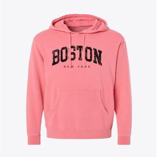 Boston New York Urban Vibe Pigment-Dyed Hoodie
