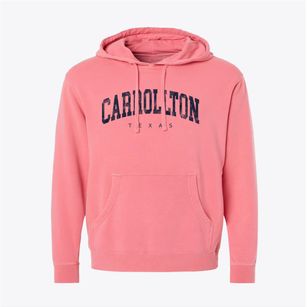 Carrollton Texas Urban Vibe Pigment-Dyed Hoodie