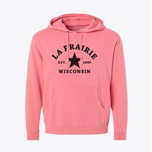 La Prairie Wisconsin Star Pigment-Dyed Hoodie
