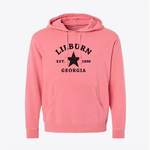 Lilburn Georgia Star Pigment-Dyed Hoodie