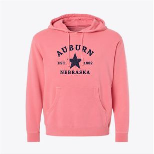 Auburn Nebraska Star Pigment-Dyed Hoodie