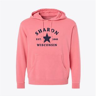 Sharon Wisconsin Star Pigment-Dyed Hoodie