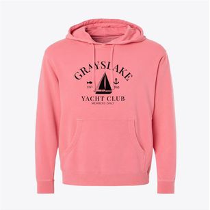 Grayslake Illinois Yacht Club Pigment-Dyed Hoodie