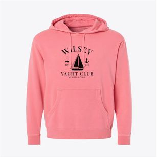 Wilsey Kansas Yacht Club Pigment-Dyed Hoodie