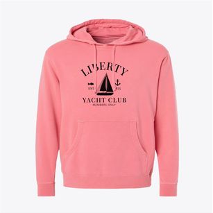 Liberty Nebraska Yacht Club Pigment-Dyed Hoodie