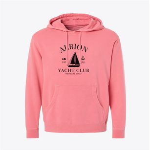 Albion Michigan Yacht Club Pigment-Dyed Hoodie