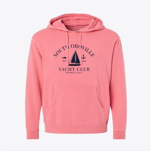 South Oroville California Yacht Club Pigment-Dyed Hoodie