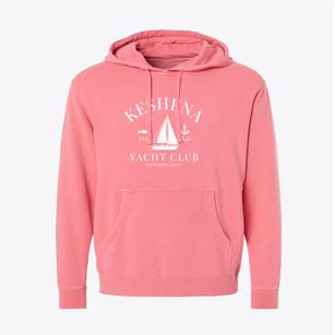 Keshena Wisconsin Yacht Club Pigment-Dyed Hoodie