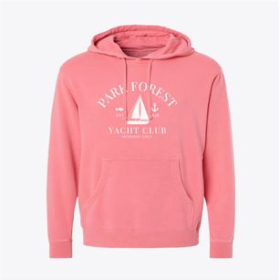 Park Forest Illinois Yacht Club Pigment-Dyed Hoodie