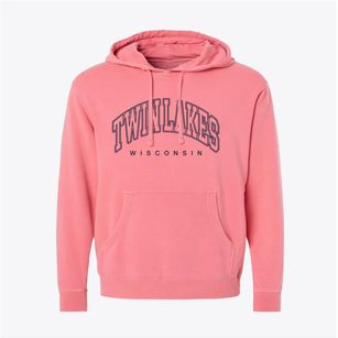 Twin Lakes Wisconsin Inline Pigment-Dyed Hoodie
