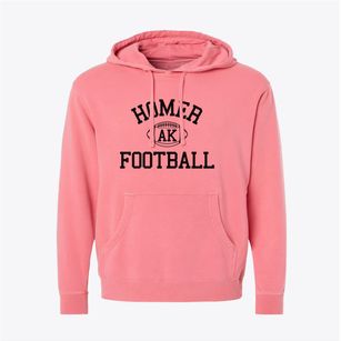 Homer Alaska Football Pigment-Dyed Hoodie