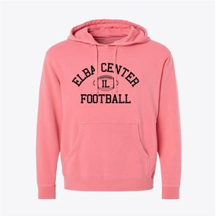 Elba Center Illinois Football Pigment-Dyed Hoodie