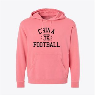 China Texas Football Pigment-Dyed Hoodie