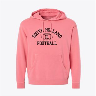 South Holland Illinois Football Pigment-Dyed Hoodie