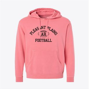 Pleasant Plains Arkansas Football Pigment-Dyed Hoodie