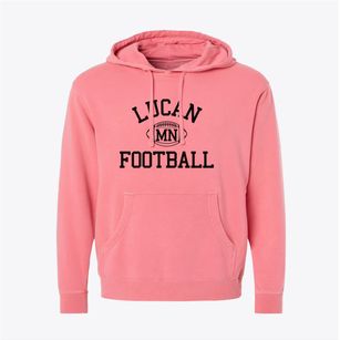 Lucan Minnesota Football Pigment-Dyed Hoodie