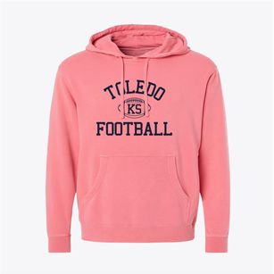 Toledo Kansas Football Pigment-Dyed Hoodie
