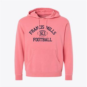 Francis Mills New Jersey Football Pigment-Dyed Hoodie