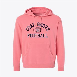 Coal Grove Ohio Football Pigment-Dyed Hoodie