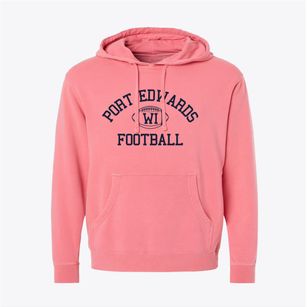 Port Edwards Wisconsin Football Pigment-Dyed Hoodie