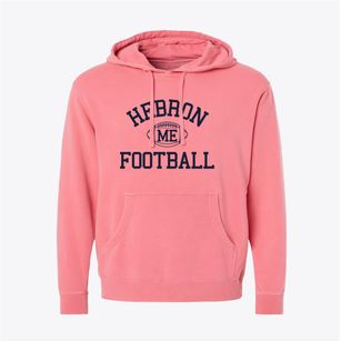 Hebron Maine Football Pigment-Dyed Hoodie