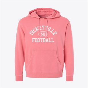 Dickeyville Wisconsin Football Pigment-Dyed Hoodie