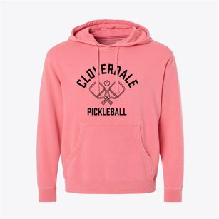 Cloverdale Oregon Pickleball Pigment-Dyed Hoodie