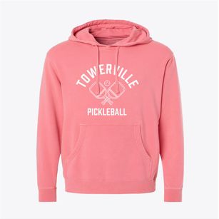 Towerville Wisconsin Pickleball Pigment-Dyed Hoodie