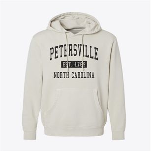 Petersville North Carolina Classic Established Pigment-Dyed Hoodie