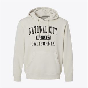 National City California Classic Established Pigment-Dyed Hoodie