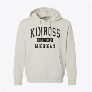 Kinross Michigan Classic Established Pigment-Dyed Hoodie