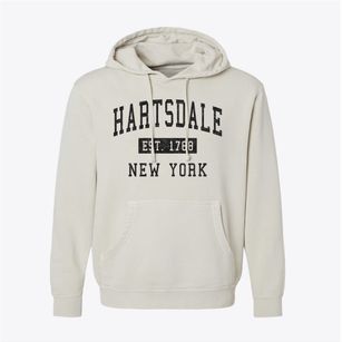 Hartsdale New York Classic Established Pigment-Dyed Hoodie