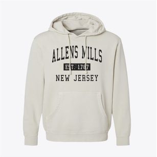Allens Mills New Jersey Classic Established Pigment-Dyed Hoodie