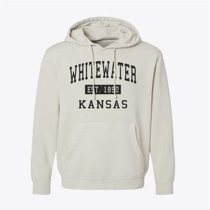 Whitewater Kansas Classic Established Pigment-Dyed Hoodie