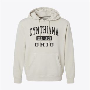 Cynthiana Ohio Classic Established Pigment-Dyed Hoodie