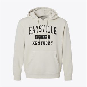 Haysville Kentucky Classic Established Pigment-Dyed Hoodie
